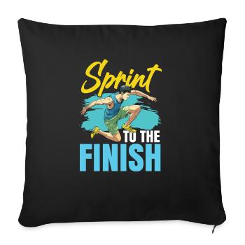Athlétisme Jeux d’athlétisme - Housse de coussin décorative 45 x 45 cm - noir - Devant