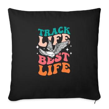 Athletics Athletics Games - Sofa pillowcase 17,3'' x 17,3'' (45 x 45 cm) - black - Front