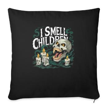 Halloween Skeleton Scary Spooky Horror Party - Sofa pillowcase 17,3'' x 17,3'' (45 x 45 cm) - black - Front