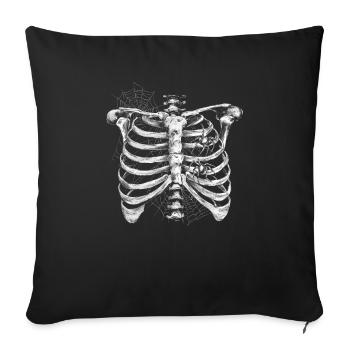 Costume d’Halloween Citrouille Effrayant Effrayant Horreur Fête - Housse de coussin décorative 45 x 45 cm - noir - Devant
