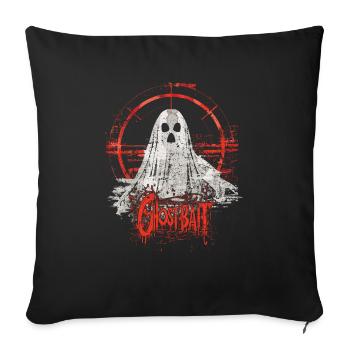 Appât fantôme Paranormal Chasseur de fantômes - Housse de coussin décorative 45 x 45 cm - noir - Devant