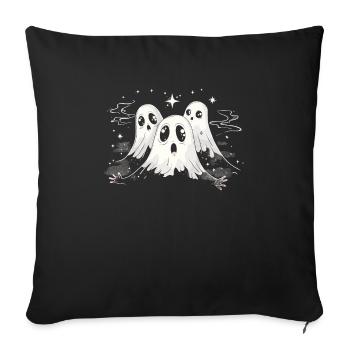 Appât fantôme Paranormal Chasseur de fantômes - Housse de coussin décorative 45 x 45 cm - noir - Devant