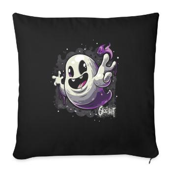Appât fantôme Paranormal Chasseur de fantômes - Housse de coussin décorative 45 x 45 cm - noir - Devant