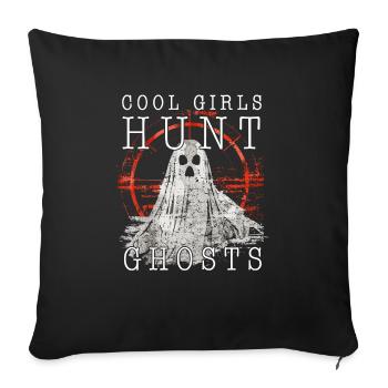 Ghost Bait Paranormal Ghost Hunter - Sofa pillowcase 17,3'' x 17,3'' (45 x 45 cm) - black - Front