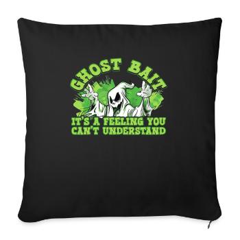 Appât fantôme Paranormal Chasseur de fantômes - Housse de coussin décorative 45 x 45 cm - noir - Devant