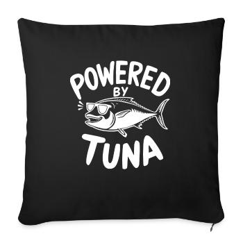 Thunfisch - Sofakissenbezug 45 x 45 cm - Schwarz - Vorne
