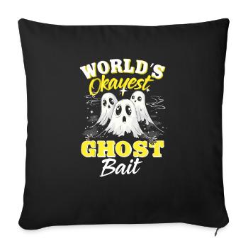 Appât fantôme Paranormal Chasseur de fantômes - Housse de coussin décorative 45 x 45 cm - noir - Devant