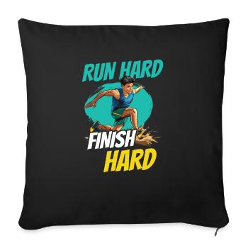 Leichtathletik Leichtathletikspiele - Sofakissenbezug 45 x 45 cm - Schwarz - Vorne