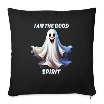 I AM THE GOOD SPIRIT - Sofa pillowcase 17,3'' x 17,3'' (45 x 45 cm) - black - Front