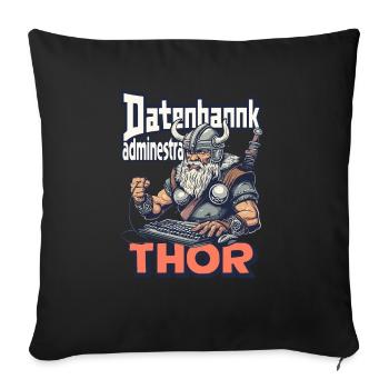 Database Administrator Coding Data Analyst - Sofa pillowcase 17,3'' x 17,3'' (45 x 45 cm) - black - Front