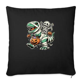 Celebrate The Prehistoric Turn In Hallowee - Sofa pillowcase 17,3'' x 17,3'' (45 x 45 cm) - black - Front