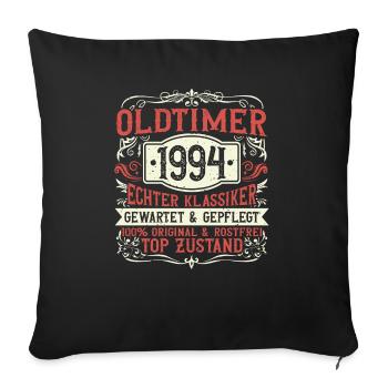 Baujahr 1994 Geboren, Geburtstag Jahrgang 1994 - Sofakissenbezug 45 x 45 cm - Schwarz - Vorne