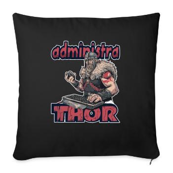 Viking Databaseadministra-thor Nerdy - Sofakissenbezug 45 x 45 cm - Schwarz - Vorne