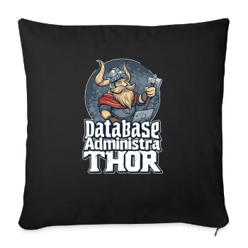 Viking Databaseadministra-thor Nerdy - Sofakissenbezug 45 x 45 cm - Schwarz - Vorne