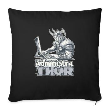 Viking Databaseadministra-thor Nerdy - Sofakissenbezug 45 x 45 cm - Schwarz - Vorne