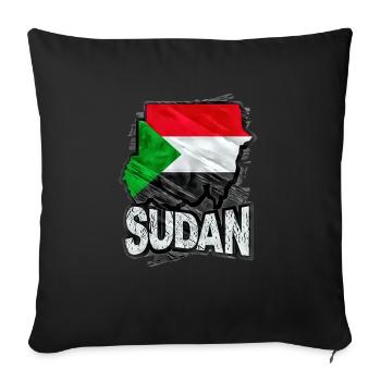 Sudan - Sofa pillowcase 17,3'' x 17,3'' (45 x 45 cm) - black - Front