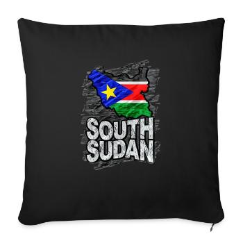 Sudan - Sofa pillowcase 17,3'' x 17,3'' (45 x 45 cm) - black - Front
