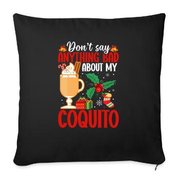 Joyeux Noël ne dit rien de mal - Housse de coussin décorative 45 x 45 cm - noir - Devant