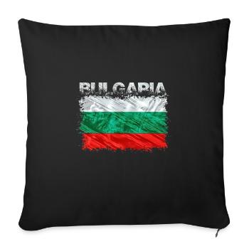 Bulgarie - Housse de coussin décorative 45 x 45 cm - noir - Devant
