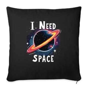 J’AI BESOIN D’ESPACE - Housse de coussin décorative 45 x 45 cm - noir - Devant