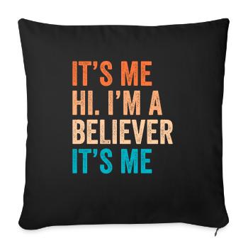 Catholic Religion Church Bible Jesus - Sofa pillowcase 17,3'' x 17,3'' (45 x 45 cm) - black - Front