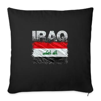 Irak - Sofakissenbezug 45 x 45 cm - Schwarz - Vorne