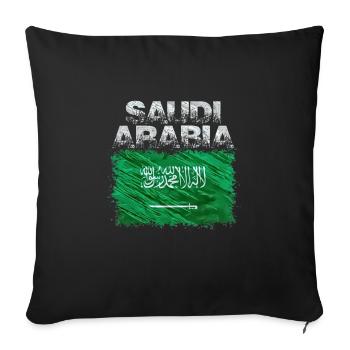 Arabie - Housse de coussin décorative 45 x 45 cm - noir - Devant