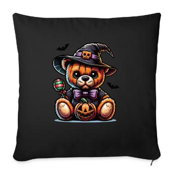 Halloween Teddy Bear Halloween Bear - Sofa pillowcase 17,3'' x 17,3'' (45 x 45 cm) - black - Front