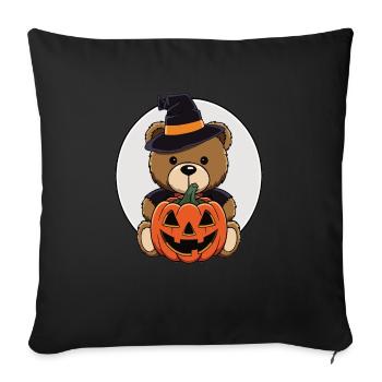 Halloween Teddy Bear Halloween Bear - Sofa pillowcase 17,3'' x 17,3'' (45 x 45 cm) - black - Front