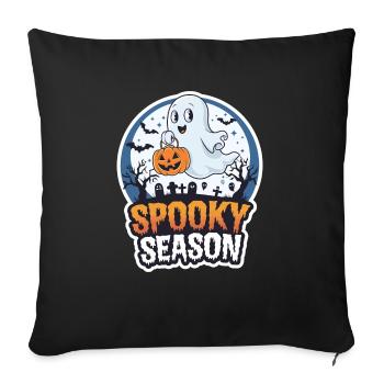Cute Halloween Ghost Spooky Season Ghost - Sofa pillowcase 17,3'' x 17,3'' (45 x 45 cm) - black - Front