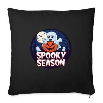 Cute Halloween Ghost Spooky Season Ghost - Sofa pillowcase 17,3'' x 17,3'' (45 x 45 cm) - black - Front