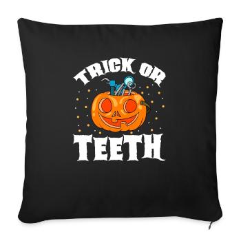 Dentist Halloween Dental Assistant - Sofa pillowcase 17,3'' x 17,3'' (45 x 45 cm) - black - Front