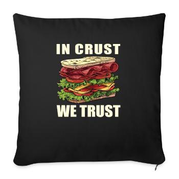 Sandwich Day Snack Celebration Sandwich - Sofa pillowcase 17,3'' x 17,3'' (45 x 45 cm) - black - Front