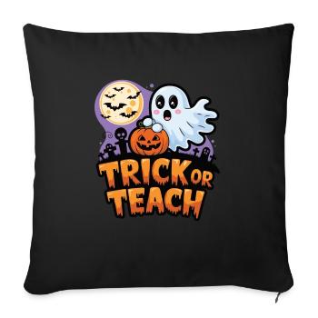 Trick Or Teach Halloween Teachers - Housse de coussin décorative 45 x 45 cm - noir - Devant