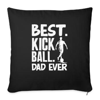 Légende du joueur de kickball - Housse de coussin décorative 45 x 45 cm - noir - Devant