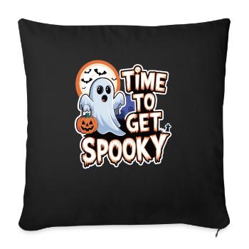 Doux Halloween Fantôme Halloween - Housse de coussin décorative 45 x 45 cm - noir - Devant