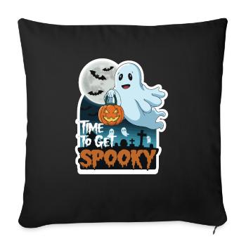 Doux Halloween Fantôme Halloween - Housse de coussin décorative 45 x 45 cm - noir - Devant
