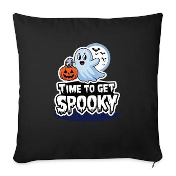 Doux Halloween Fantôme Halloween - Housse de coussin décorative 45 x 45 cm - noir - Devant