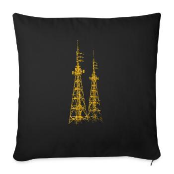 Stolzer Amateurfunk-betreiber - Sofakissenbezug 45 x 45 cm - Schwarz - Vorne