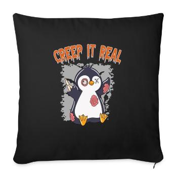 Mignon Halloween Fantôme Halloween - Housse de coussin décorative 45 x 45 cm - noir - Devant