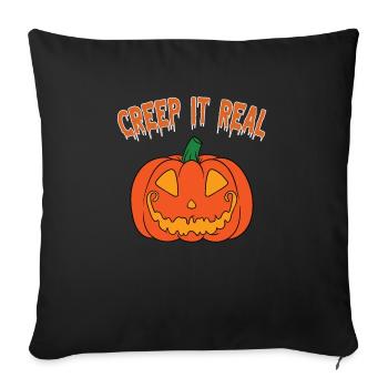 Mignon Halloween Fantôme Halloween - Housse de coussin décorative 45 x 45 cm - noir - Devant