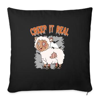 Cute Halloween Ghost Halloween - Sofa pillowcase 17,3'' x 17,3'' (45 x 45 cm) - black - Front