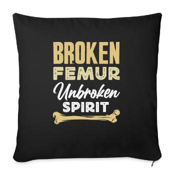 Leg Reconstruction Restoration - Sofa pillowcase 17,3'' x 17,3'' (45 x 45 cm) - black - Front