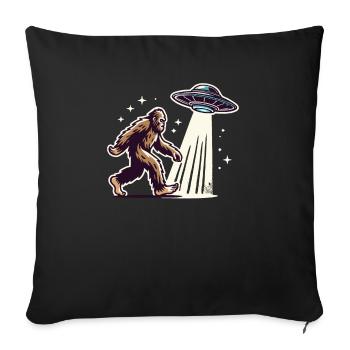Believe Bigfoot for Monster Lovers - Sofa pillowcase 17,3'' x 17,3'' (45 x 45 cm) - black - Front