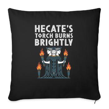 Hecate Moon Goddess Greek Goddess Greek Mythology - Sofa pillowcase 17,3'' x 17,3'' (45 x 45 cm) - black - Front