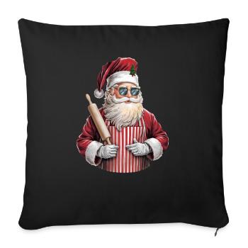 Weihnachtsmann Santa Claus Christmas Weihnachten - Sofa pillowcase 17,3'' x 17,3'' (45 x 45 cm) - black - Front