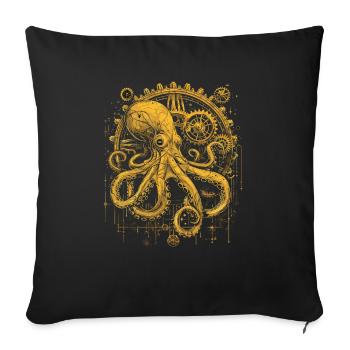 Steam Punk Art Funky Steampunk - Sofa pillowcase 17,3'' x 17,3'' (45 x 45 cm) - black - Front