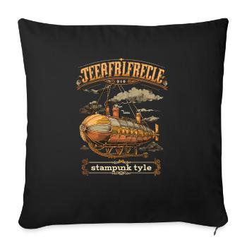 Steam Punk Art Funky Steampunk - Sofa pillowcase 17,3'' x 17,3'' (45 x 45 cm) - black - Front