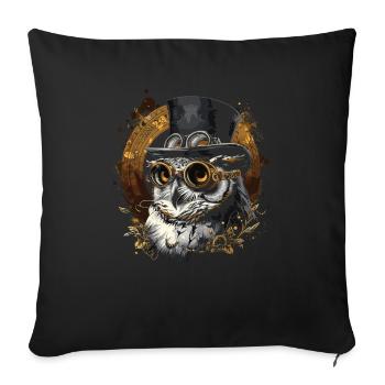 Steam Punk Art Funky Steampunk - Sofa pillowcase 17,3'' x 17,3'' (45 x 45 cm) - black - Front
