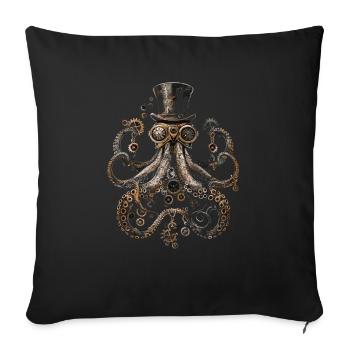 Steam Punk Art Funky Steampunk - Sofa pillowcase 17,3'' x 17,3'' (45 x 45 cm) - black - Front